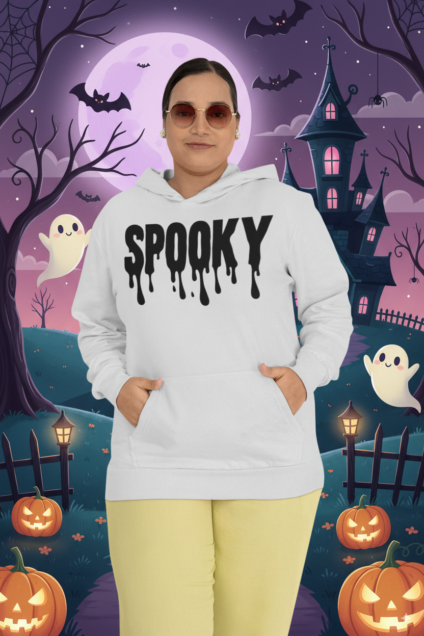 Halloween Oversized Spooky Heavyweight Unisex Hoodie