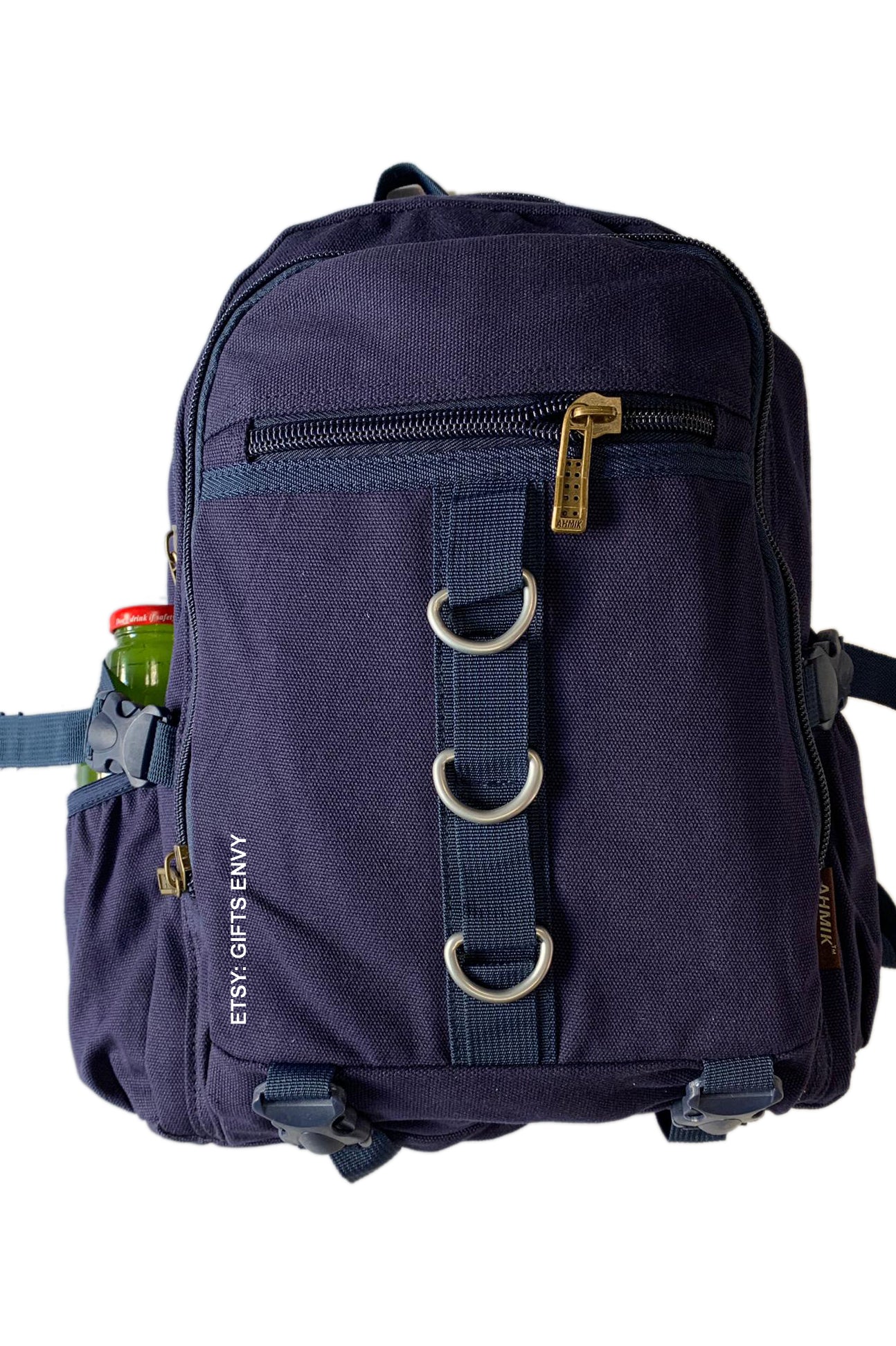 12x16.5 Uni Sex Canvas School Backpack Outdoor Rucksack Daily Backpack Weekender Backpack Laptop Backpack Gifts