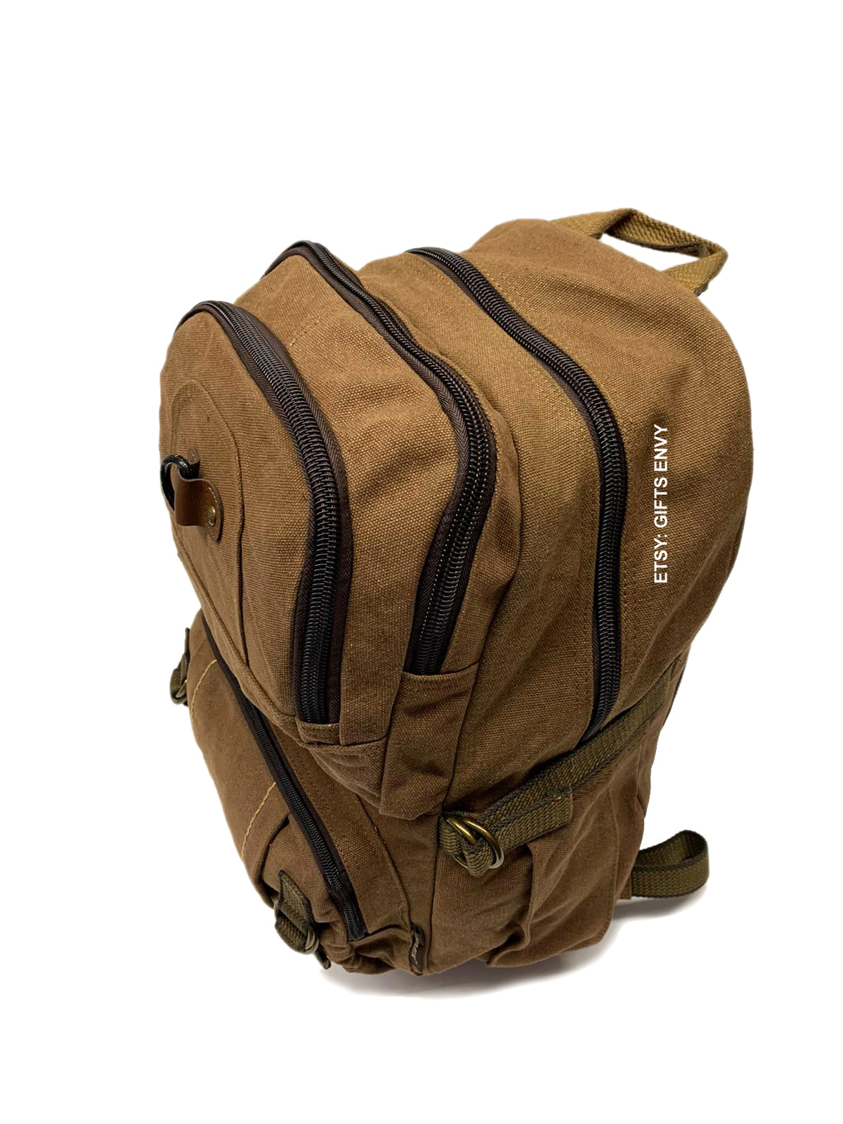 11x18 Black Retro Rucksack Premium Quality Canvas Uni-Sex Leisure Backpack School Backpack Outdoor Backpack