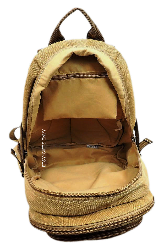 11x18 Black Retro Rucksack Premium Quality Canvas Uni-Sex Leisure Backpack School Backpack Outdoor Backpack