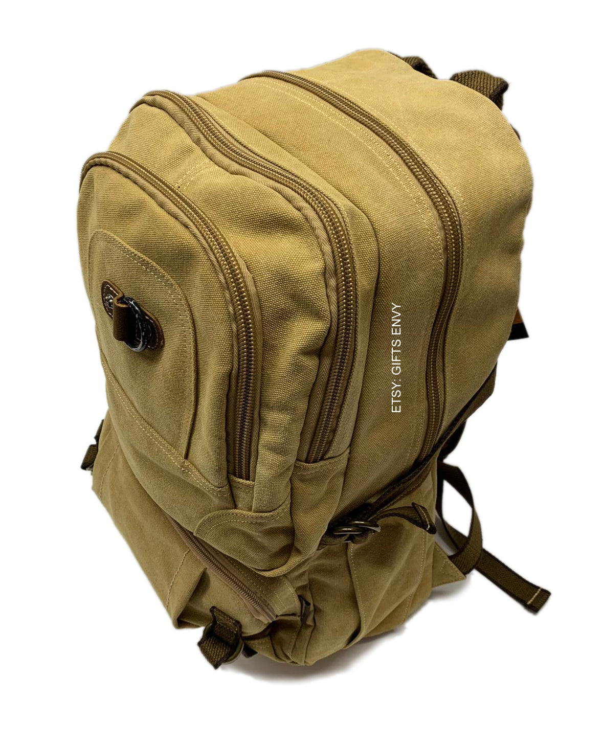 11x18 Black Retro Rucksack Premium Quality Canvas Uni-Sex Leisure Backpack School Backpack Outdoor Backpack