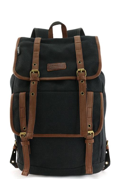 12x17 Canvas Travel Backpack Uni Sex Canvas Rucksack Large Pack Bag School schoolbag Booksack backpack