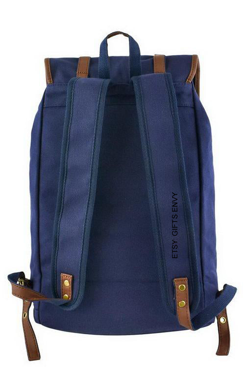 12x17 Canvas Travel Backpack Uni Sex Canvas Rucksack Large Pack Bag School schoolbag Booksack backpack