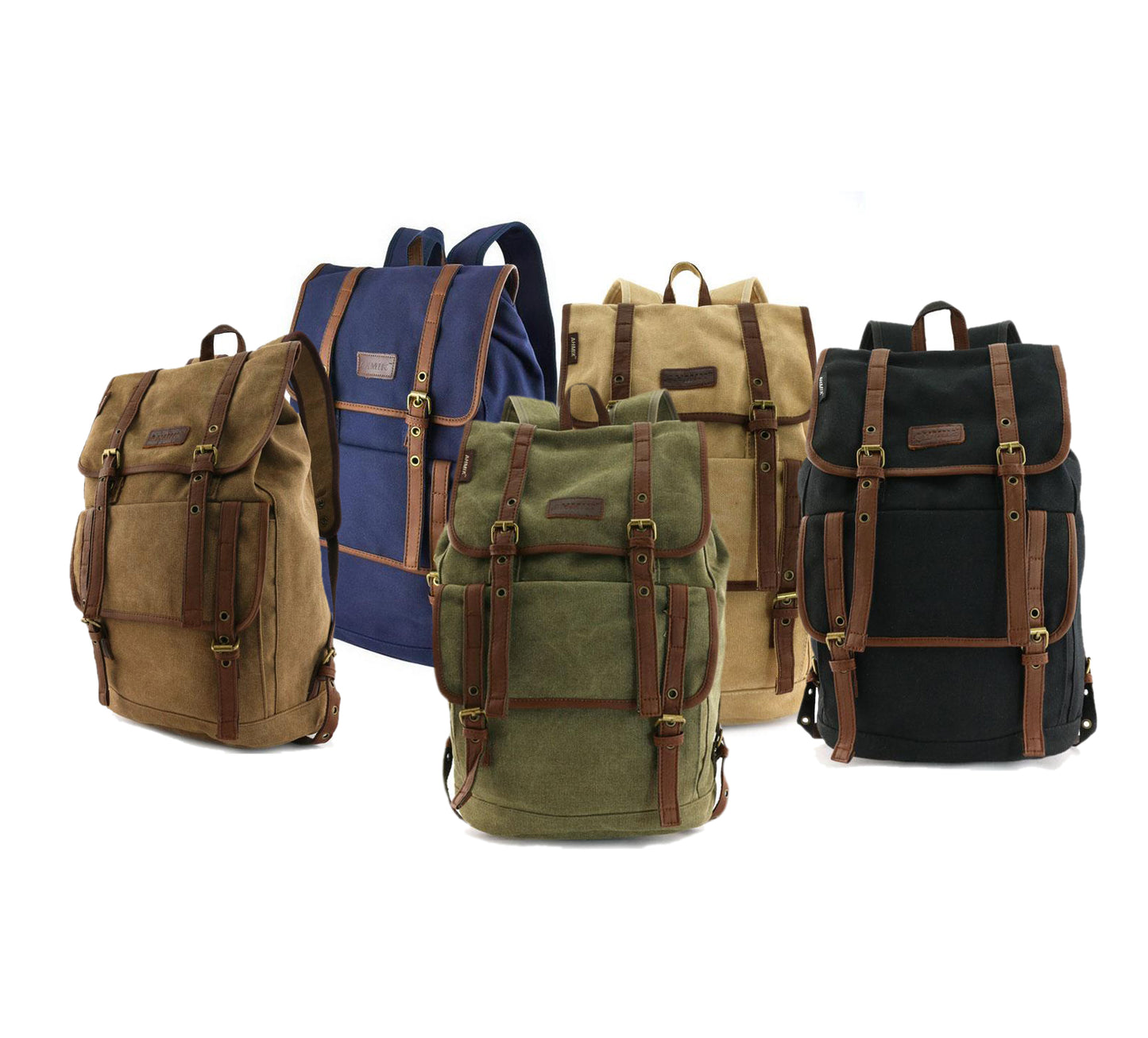 12x17 Canvas Travel Backpack Uni Sex Canvas Rucksack Large Pack Bag School schoolbag Booksack backpack