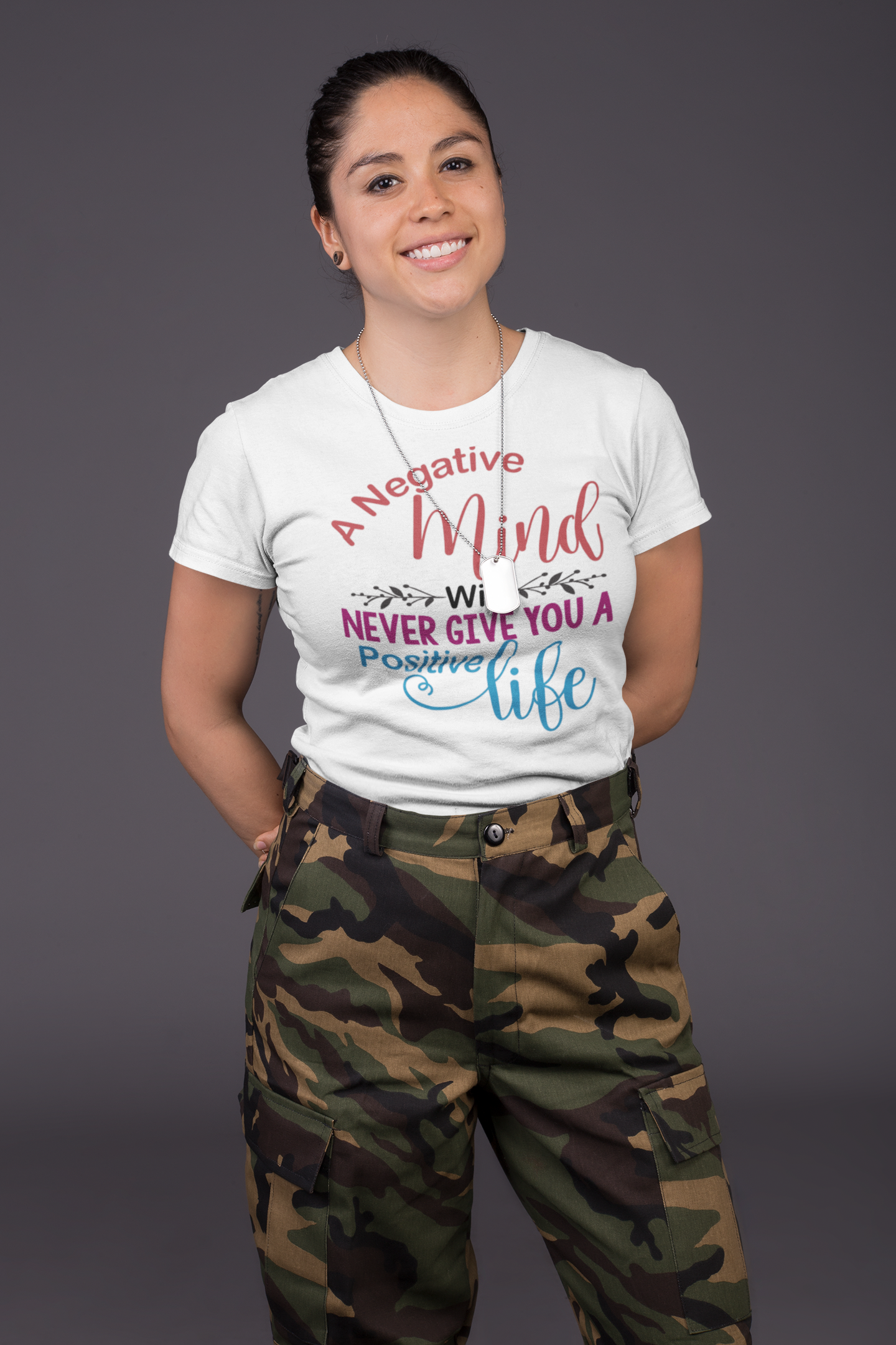 A Negative Mind will Never give You a Positive Life Unisex T-Shirt