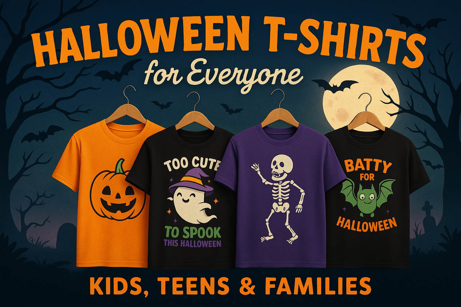 Halloween T-Shirts for kids, teens and adults