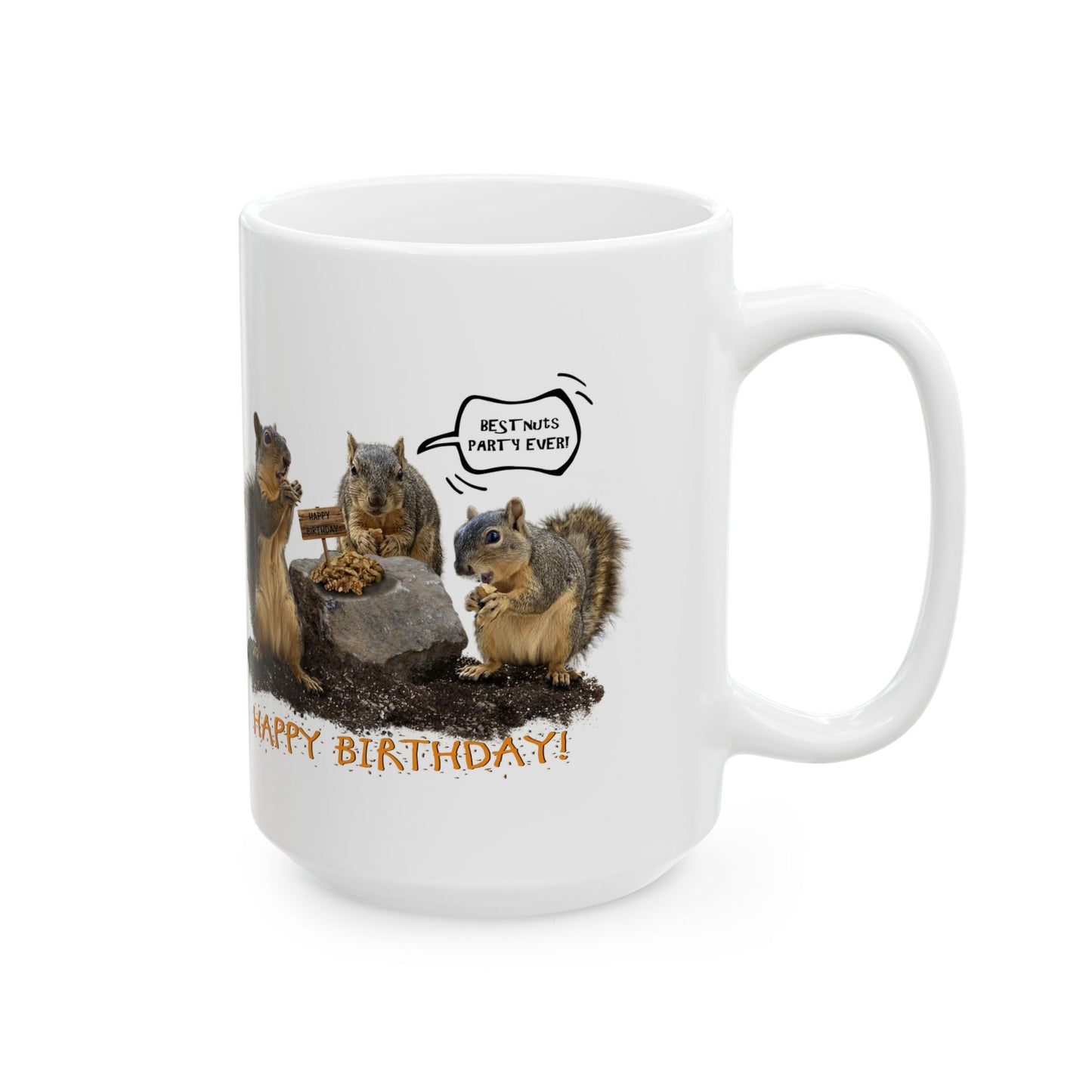 Squirrels - Nuts Birthday Party Mug