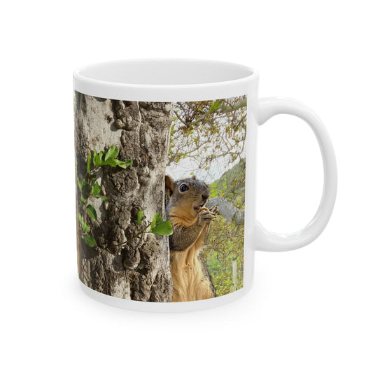 Squirrels Season Greetings Mug