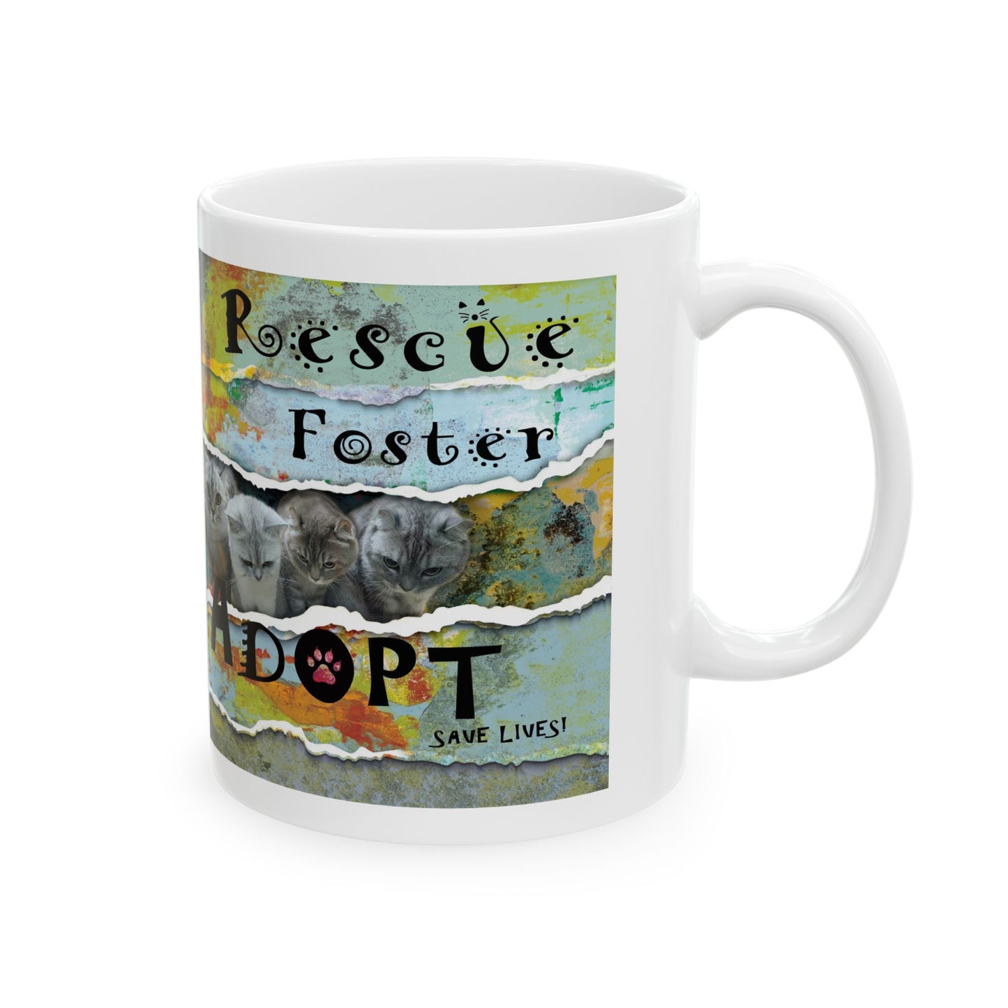 Cats - Rescue Foster Adopt Mug