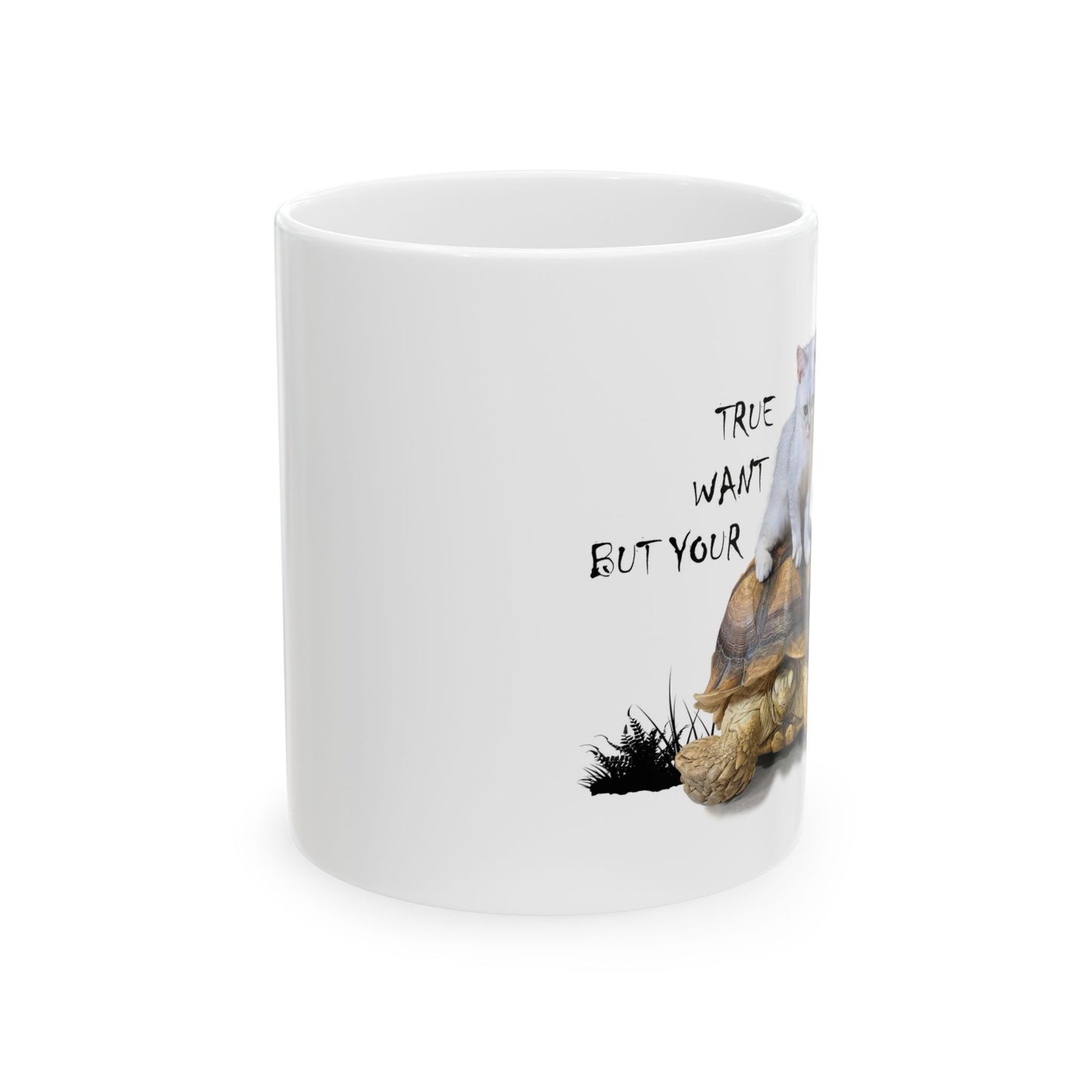 Cat & Turtle True Friends Mug