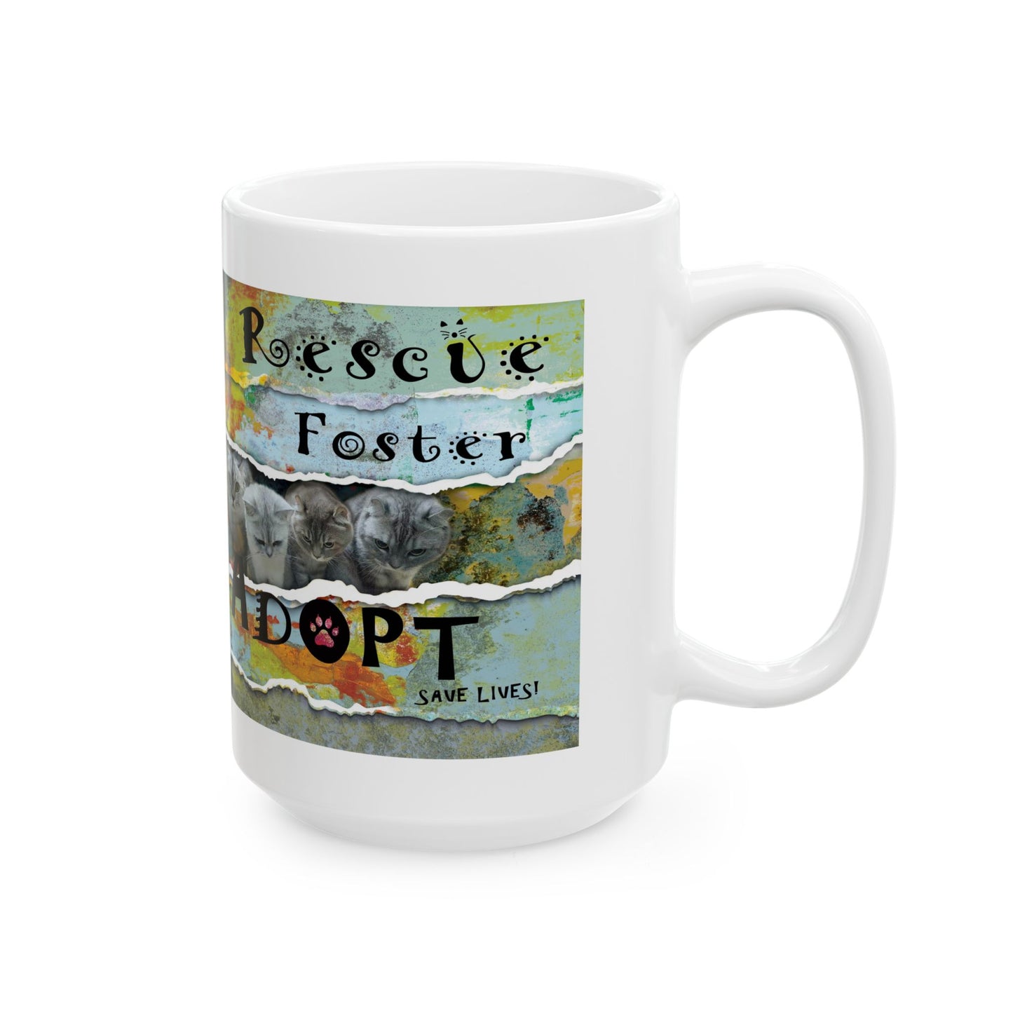 Cats - Rescue Foster Adopt Mug