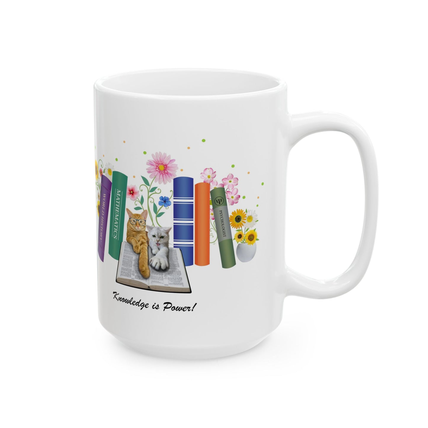 Cats - Knowledge is Power Mug