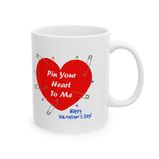 Love Message - Pin Your Heart To Me Mug