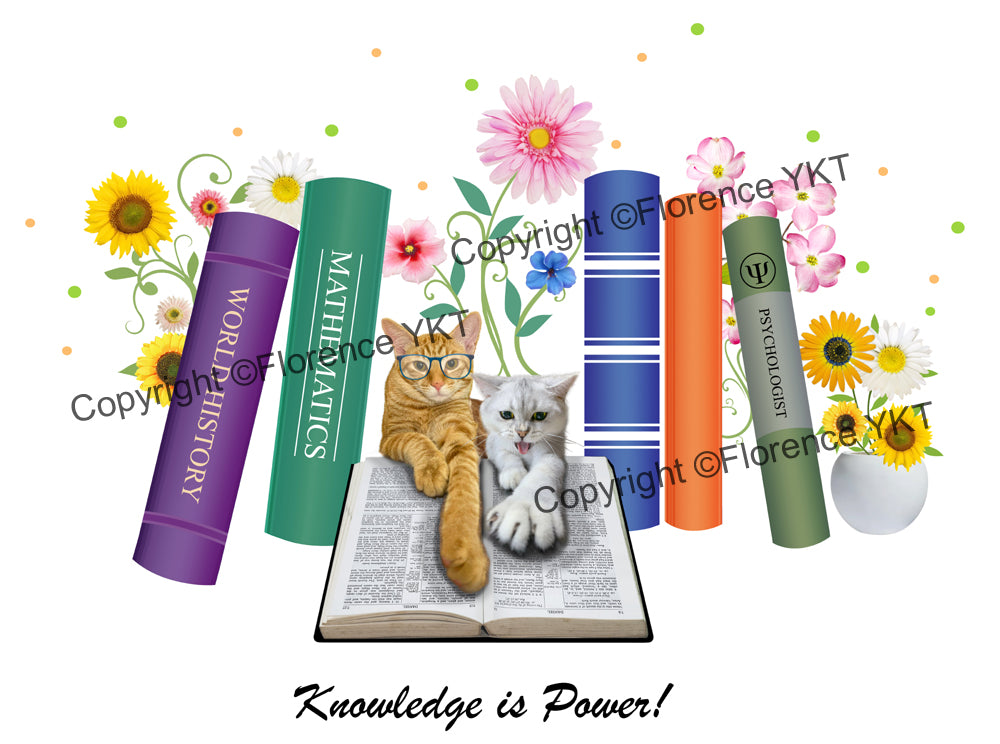 Cats - Knowledge is Power Mug