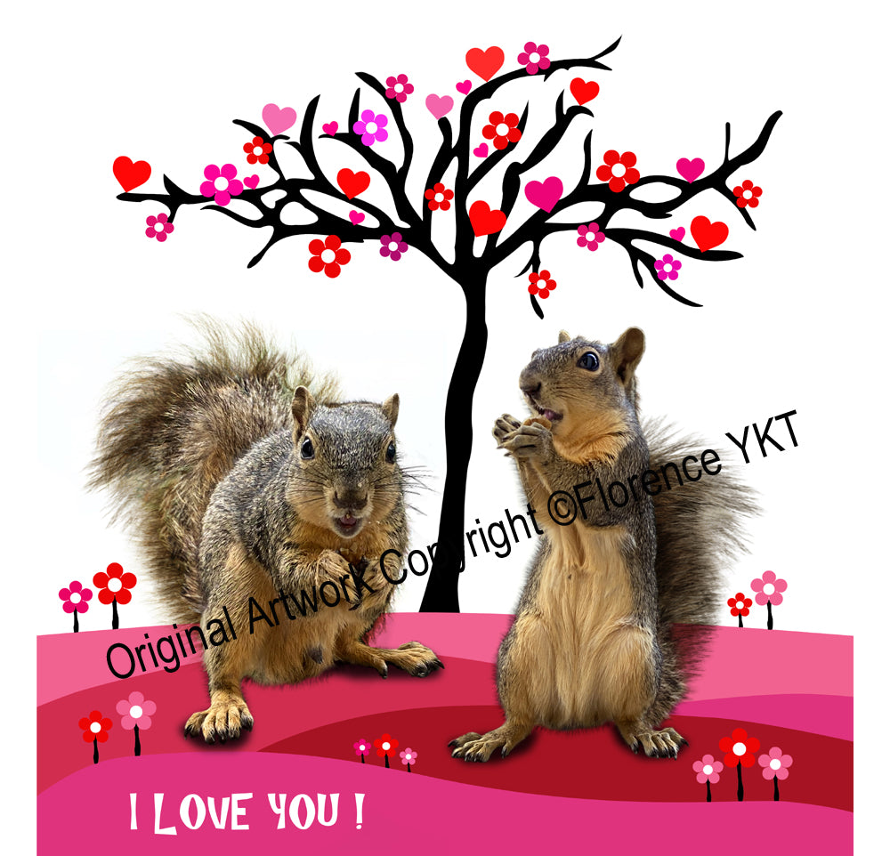 Squirrels - I love You Mug