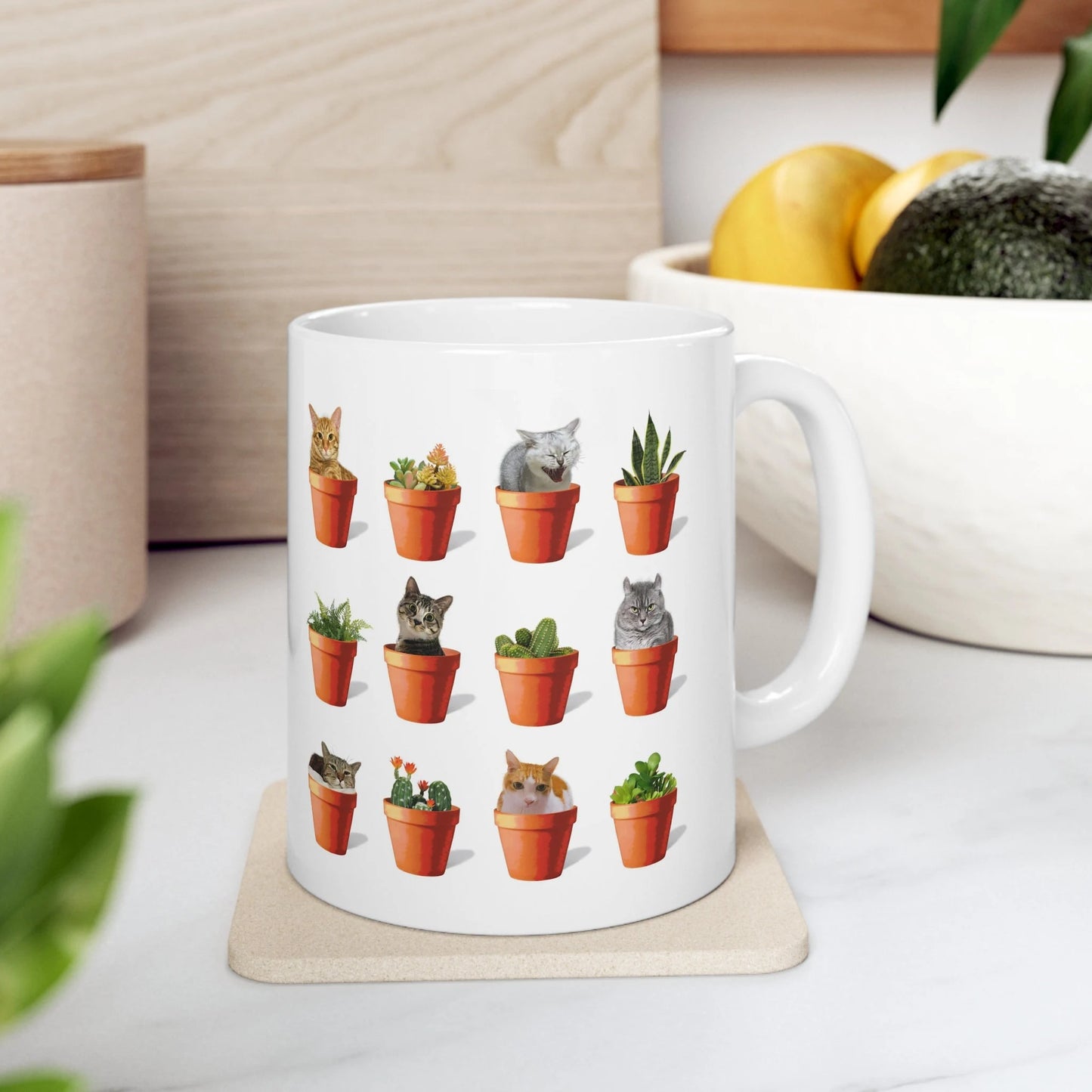 Cats And House Plants Mug