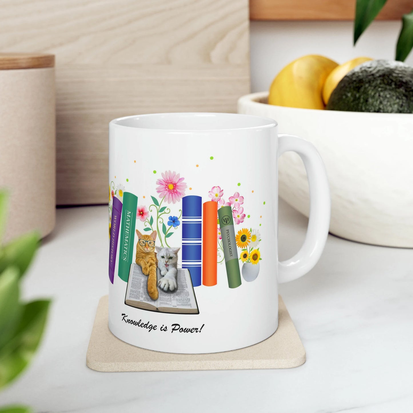 Cats - Knowledge is Power Mug