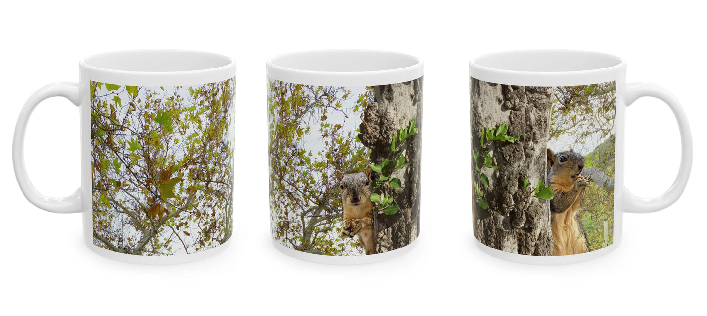 Squirrels Season Greetings Mug