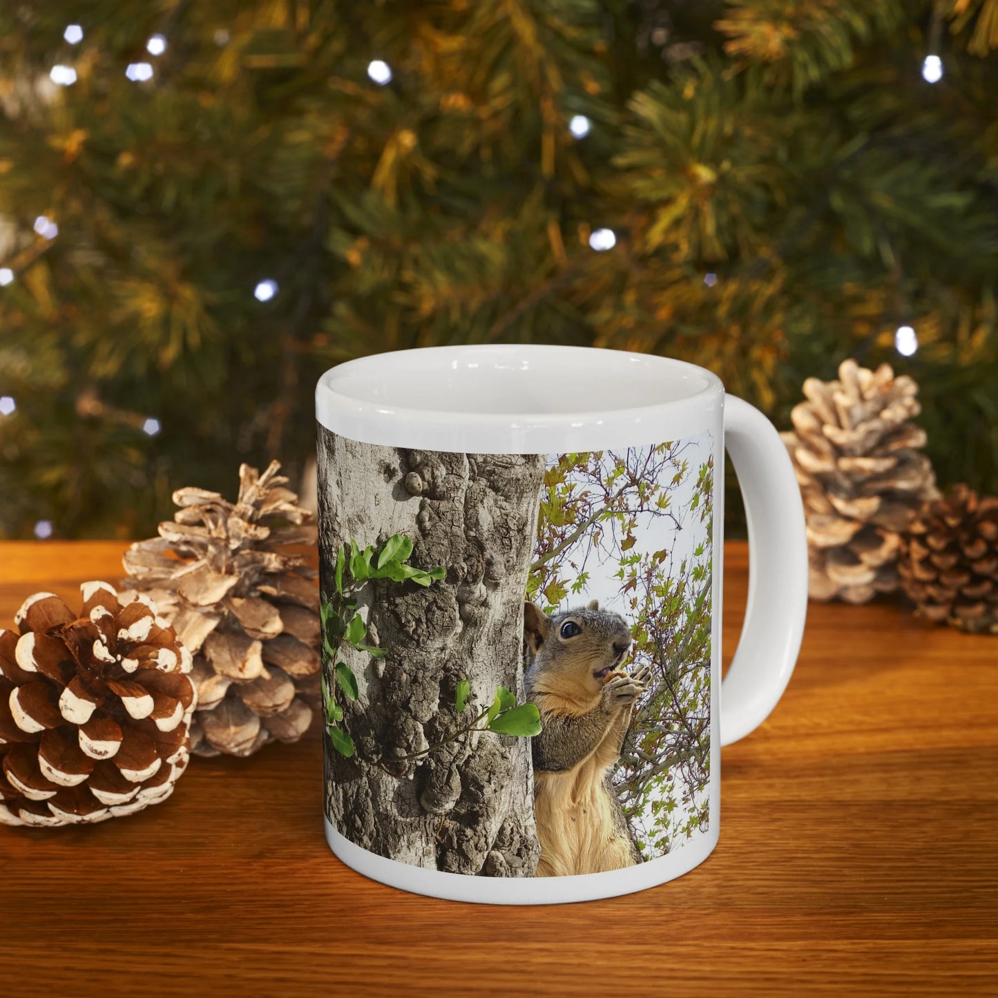 Squirrels Season Greetings Mug