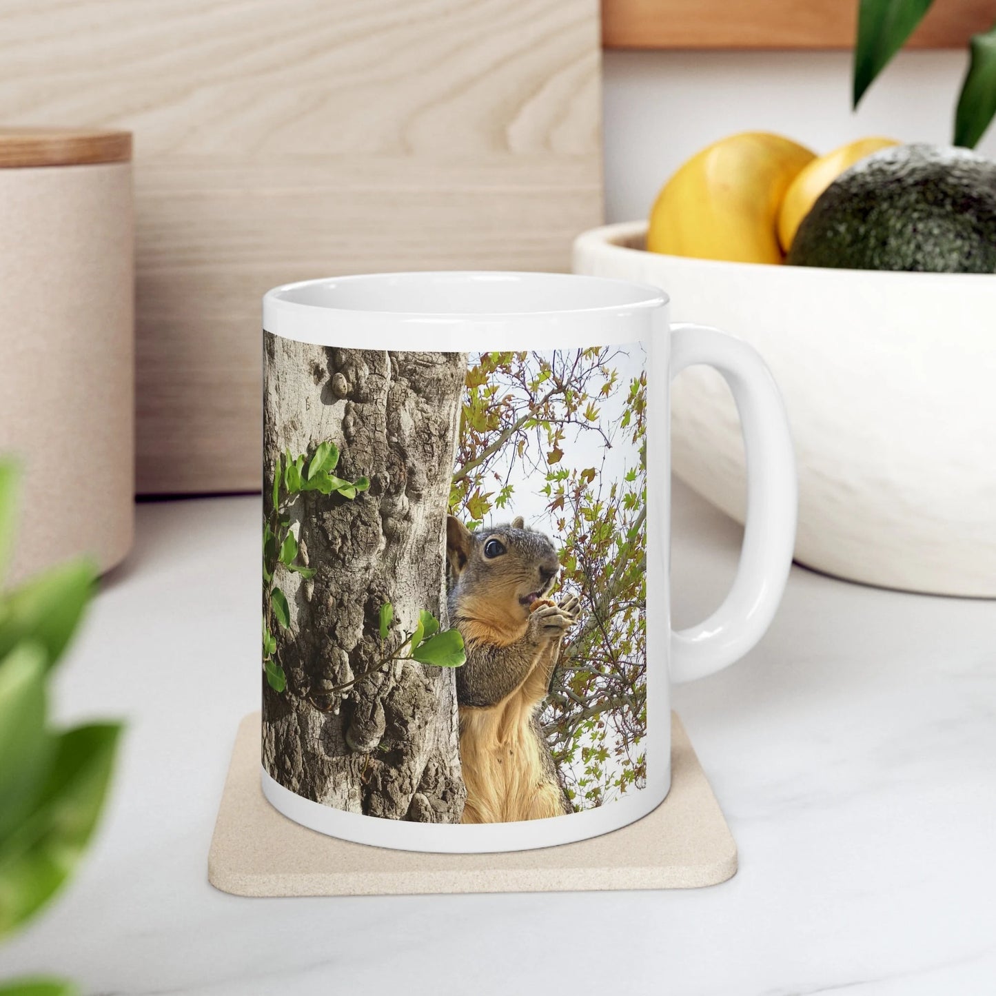 Squirrels Season Greetings Mug