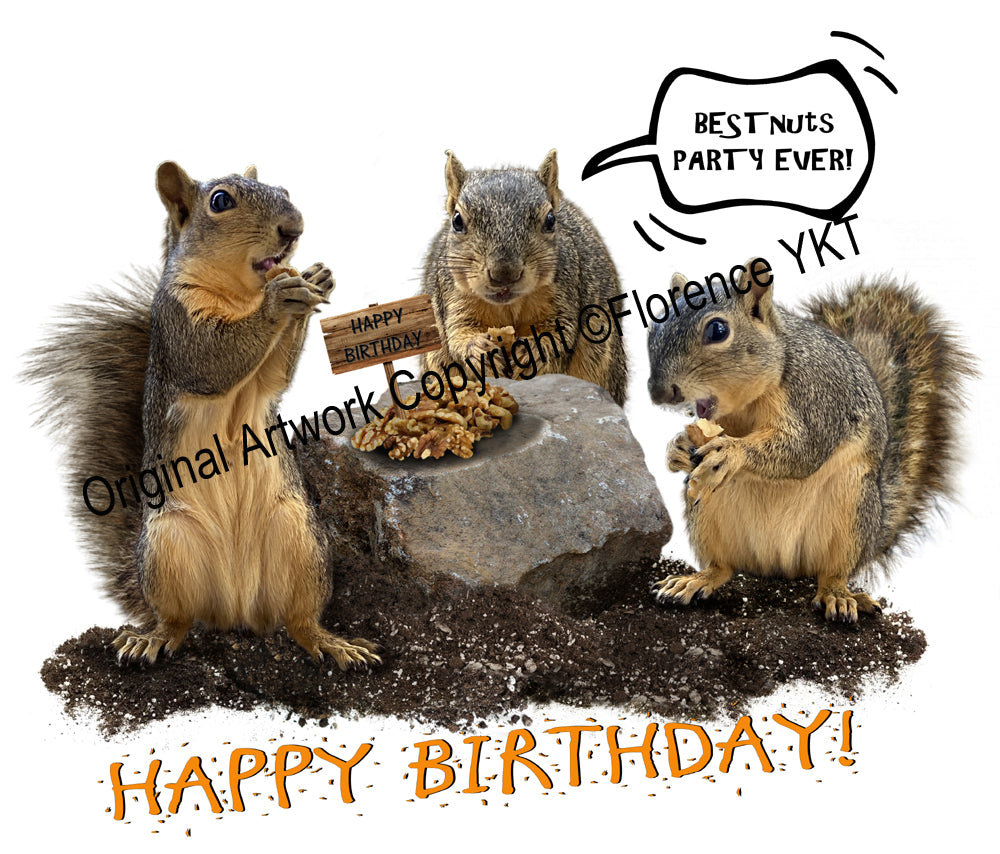 Squirrels - Nuts Birthday Party Mug