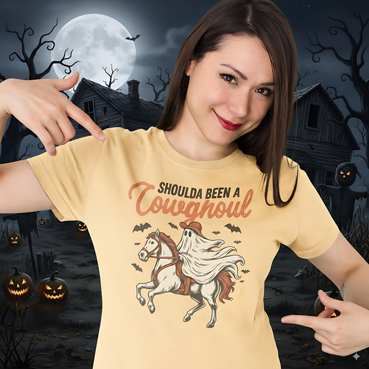 Shoulda Been a Cowghoul Halloween T-Shirt
