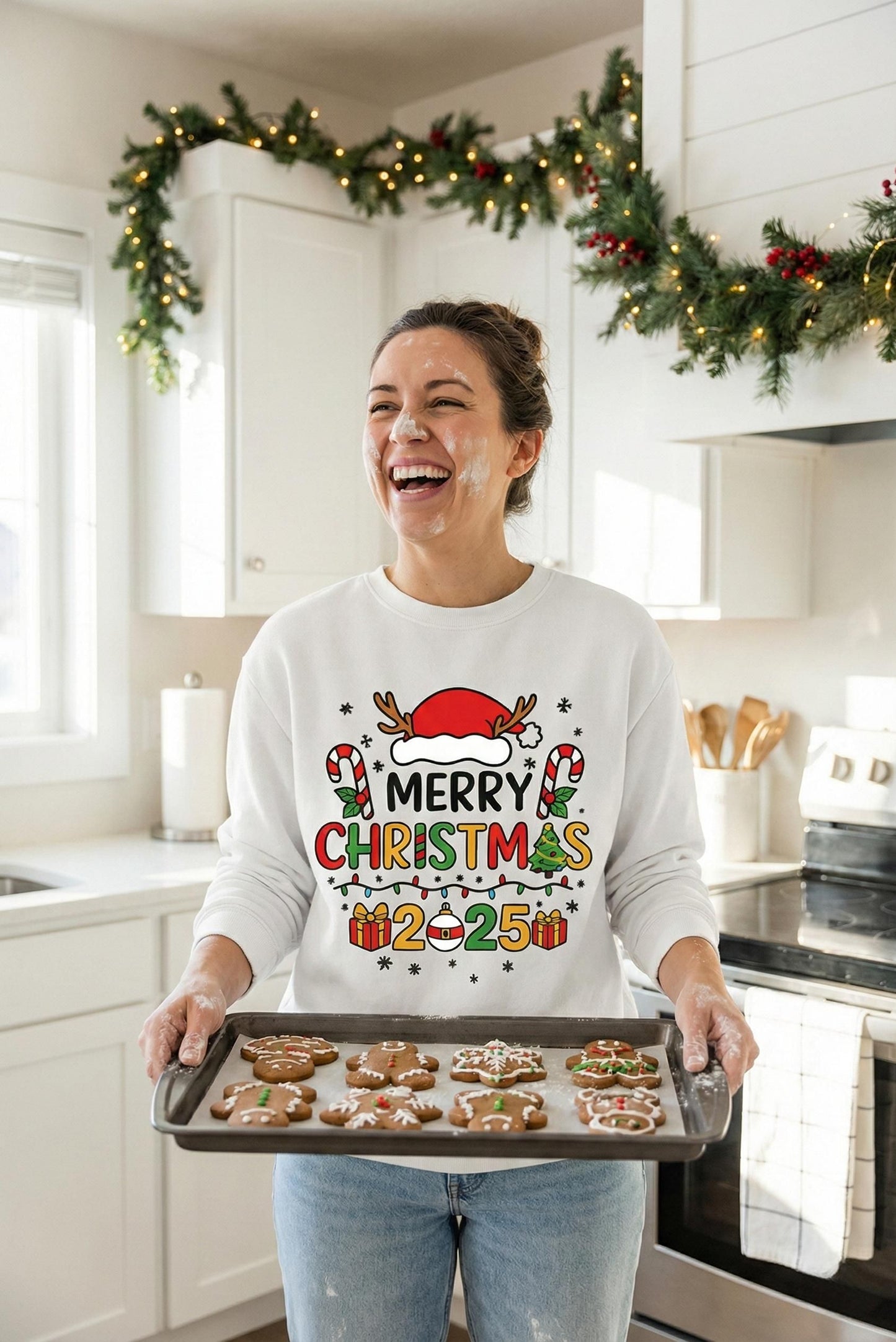 Candy Cane Decor Merry Christmas Unisex Sweatshirt