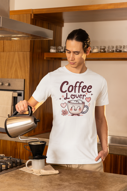 Coffee Lover Valentine's Day T-Shirt for Him or Her