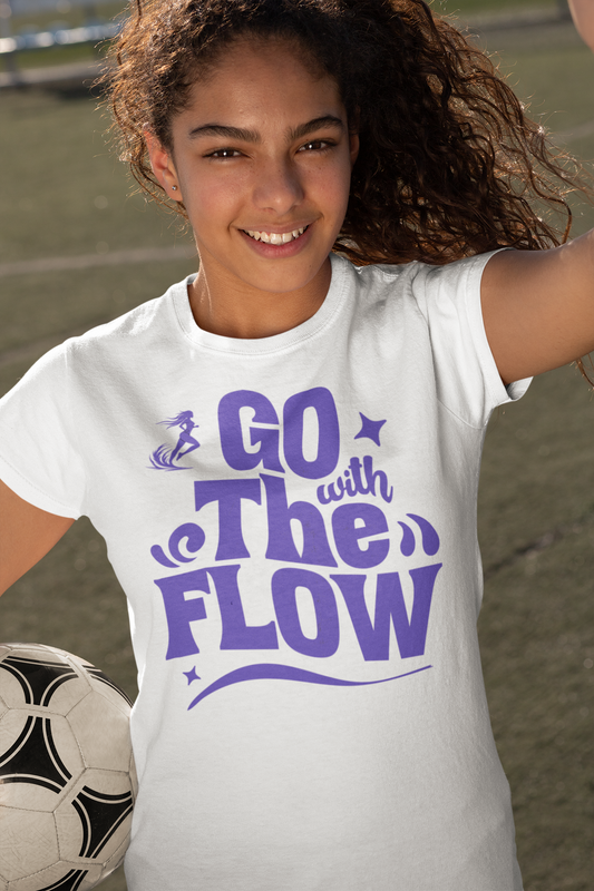 Go With The Flow – Motivational Unisex T-Shirt