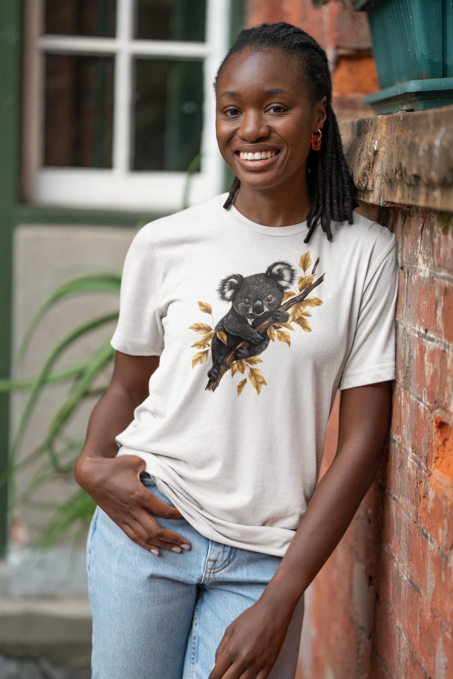 Koala Black Bear in Tree Unisex Classic Tee