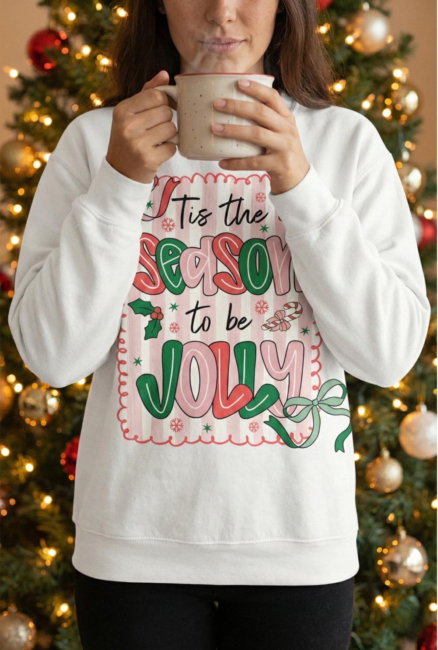 Tis the Season to Be Jolly Christmas Unisex Sweatshirt