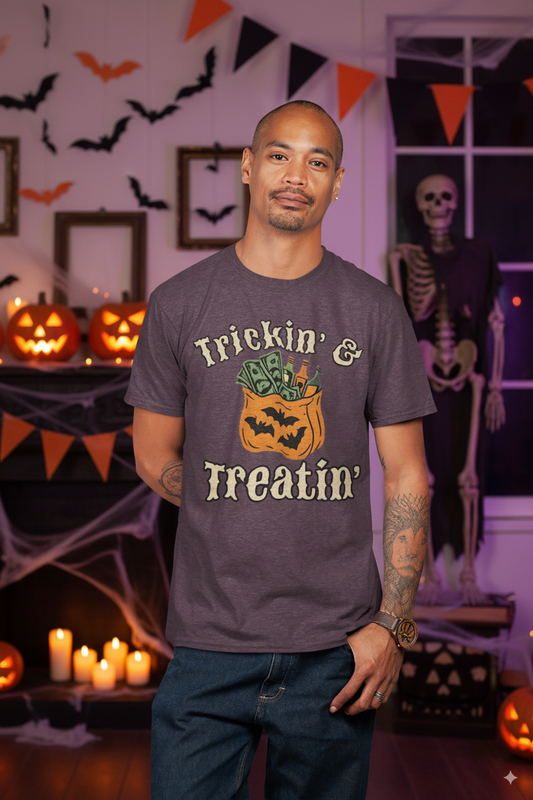 Trickin' and Treatin' Halloween Unisex T-Shirt